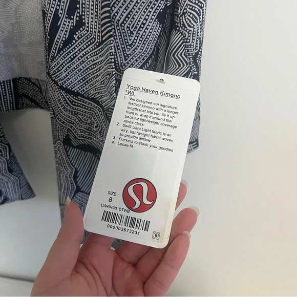🆕 Lululemon Yoga Haven Kimono Dottie Tribe - Picture 6 of 10